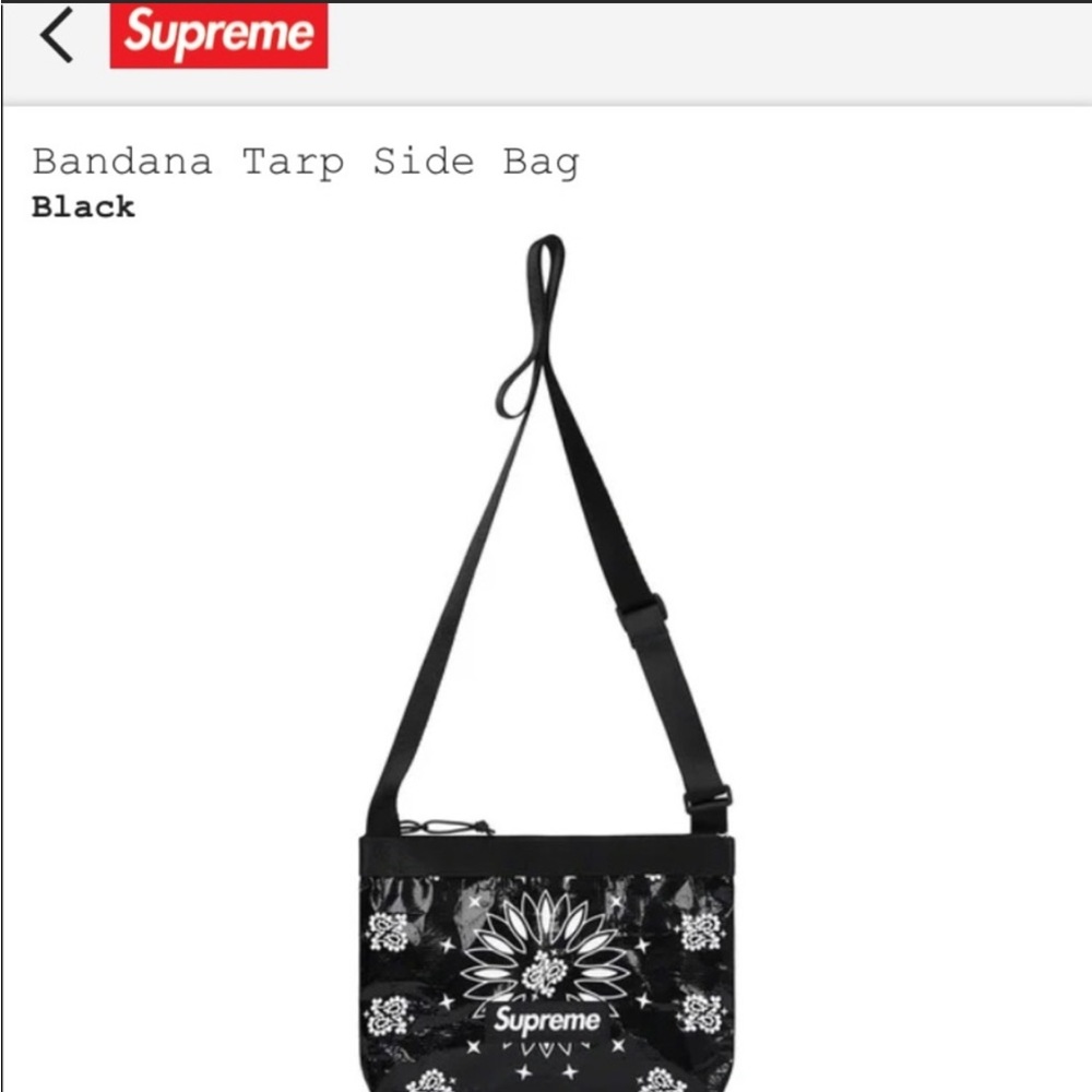 Supreme Bandana Tarp Side Bag